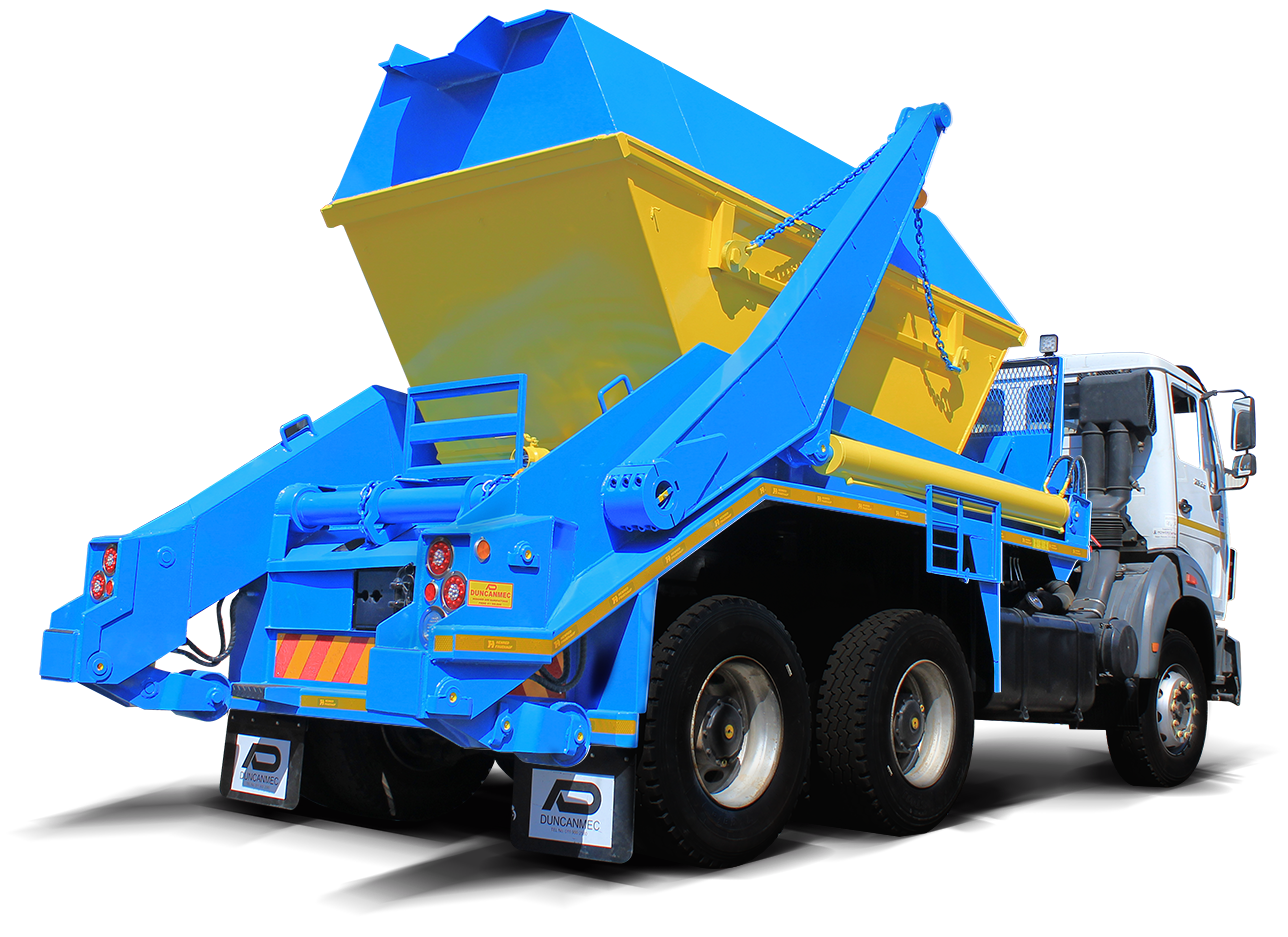 Skip bin Lifting Unit